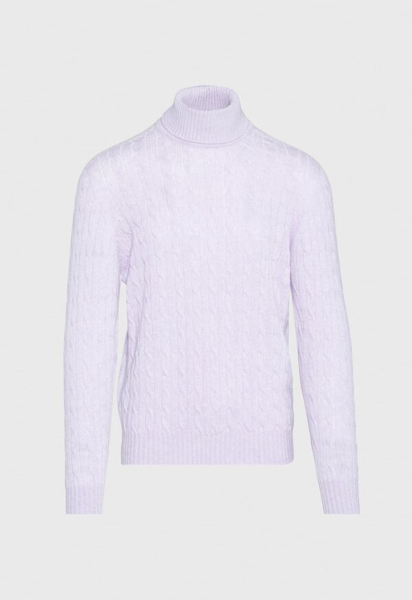Paul Stuart Scottish Cashmere Cable Knit Turtleneck, image 2