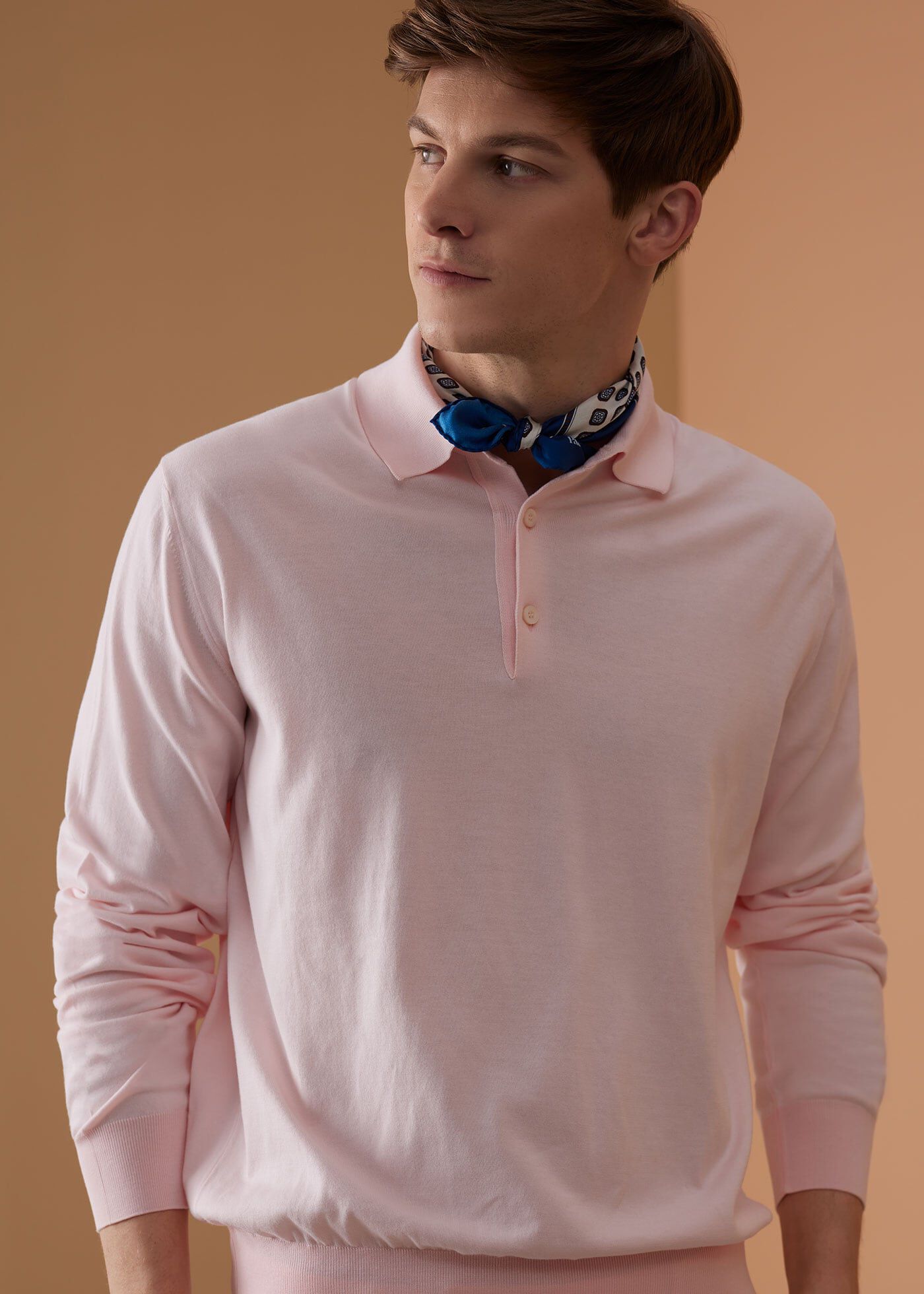 Long Sleeve Pima Cotton Polo
