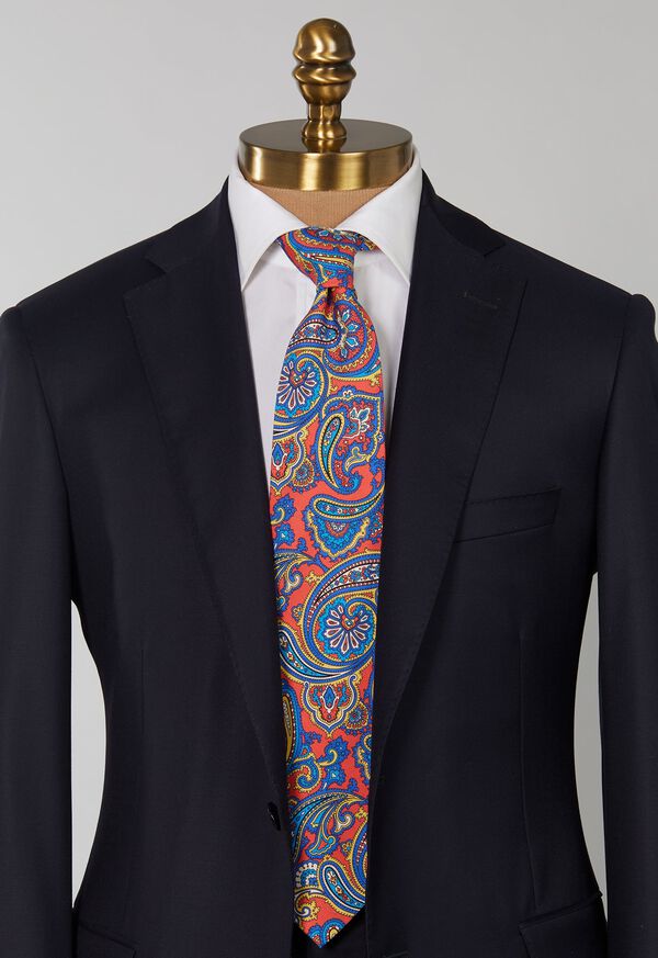 Paul Stuart Bright Paisley Tie, image 2