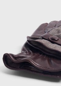 Paul Stuart Knit and Leather Two Tone Glove, thumbnail 2