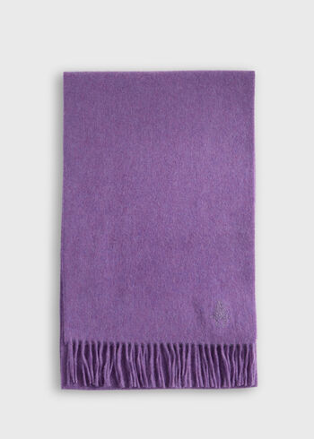 Paul Stuart Cashmere Scarf with Man on the Fence Logo