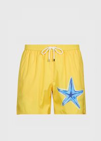 Paul Stuart Starfish Print Swim Trunk, thumbnail 1