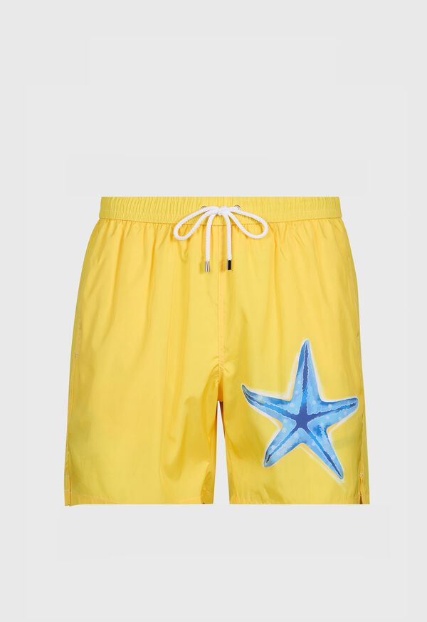 Paul Stuart Starfish Print Swim Trunk, image 1