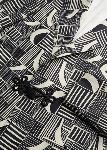 Paul Stuart Linen Print Dinner Jacket