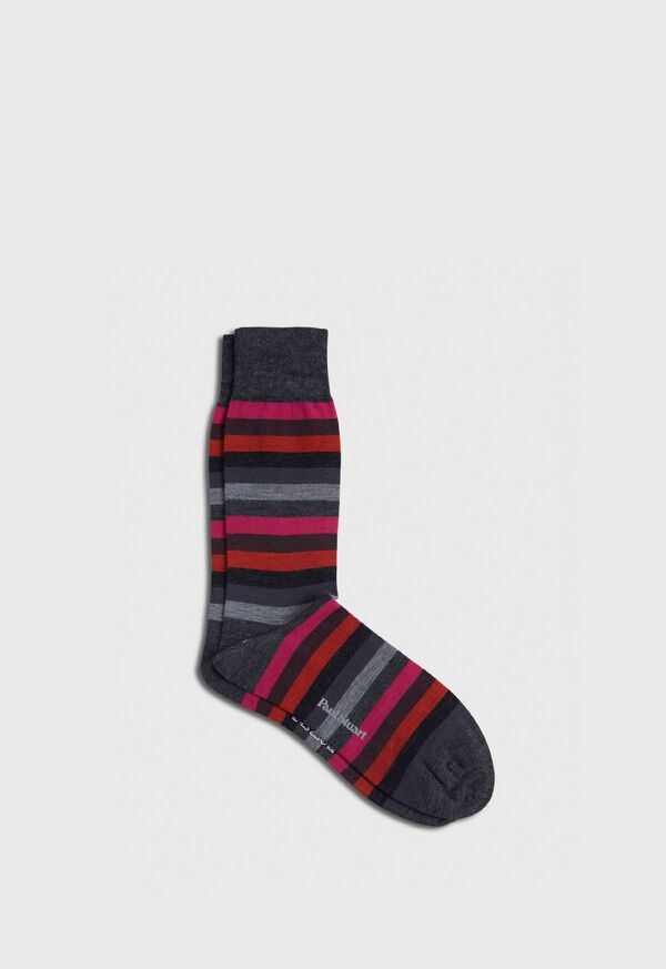 Paul Stuart Bar Stripe Sock, image 1
