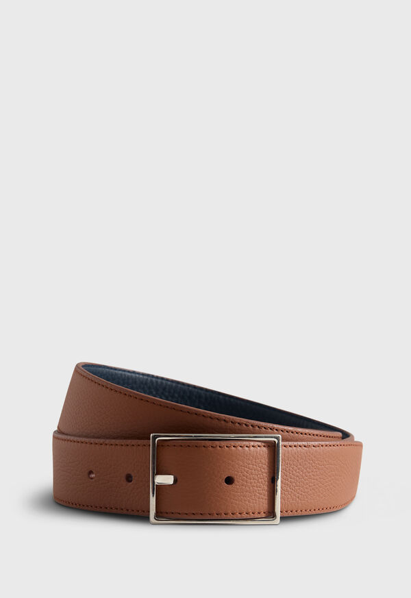 Paul Stuart Grained Taurillon Leather Belt, image 1