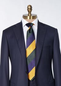 Paul Stuart Woven Silk Multi-Color Block Stripe Tie, thumbnail 2