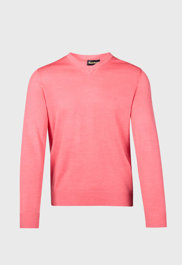 Paul Stuart Silk V-Neck Sweater, image 1