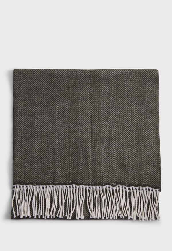 Paul Stuart Wool Chevron Scarf, image 2