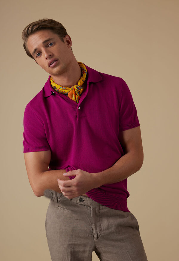 Paul Stuart Cotton Knit Polo Shirt, image 2