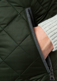 Paul Stuart Quilted Nylon Vest with Wool Trim, thumbnail 8