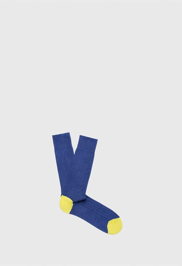 Paul Stuart Cotton Contrast Toe and Heel Socks, image 1