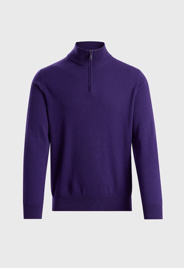 Paul Stuart Cashmere Quarter Zip Sweater, image 1