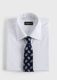 Paul Stuart Woven Silk Deco Diamond Tie, thumbnail 2