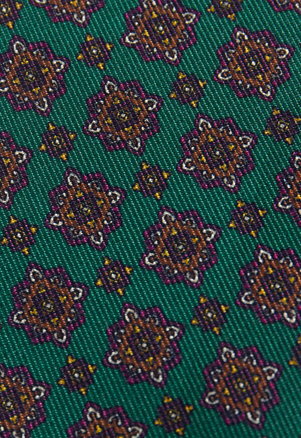 Paul Stuart Silk Medallion Print Tie, image 3