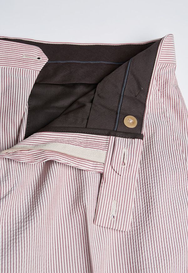 Paul Stuart Red and White Seersucker Suit, image 6