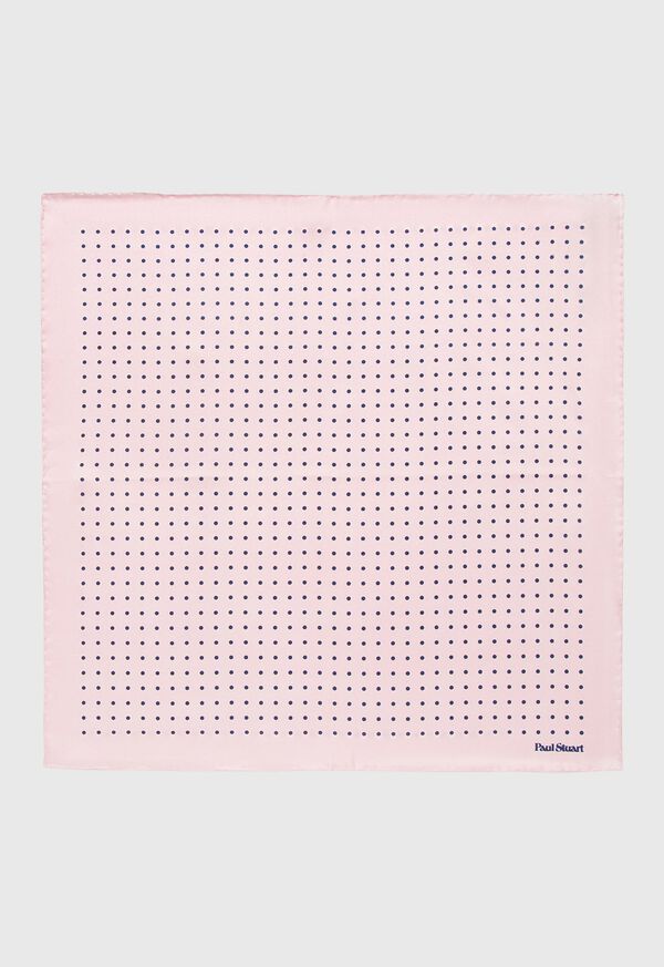Paul Stuart Printed Silk Dot Pocket Square, image 1