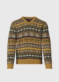Paul Stuart Fair Isle Shetland Wool Sweater, thumbnail 1