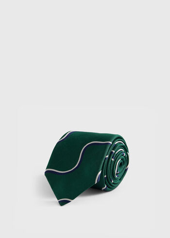 Paul Stuart Silk Deco Wave Tie