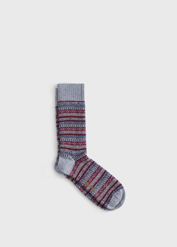 Paul Stuart Fairisle Crew Sock