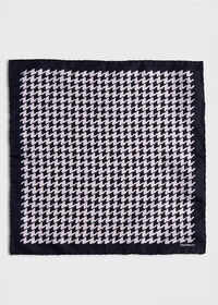 Paul Stuart Houndstooth Silk Pocket Square, thumbnail 2