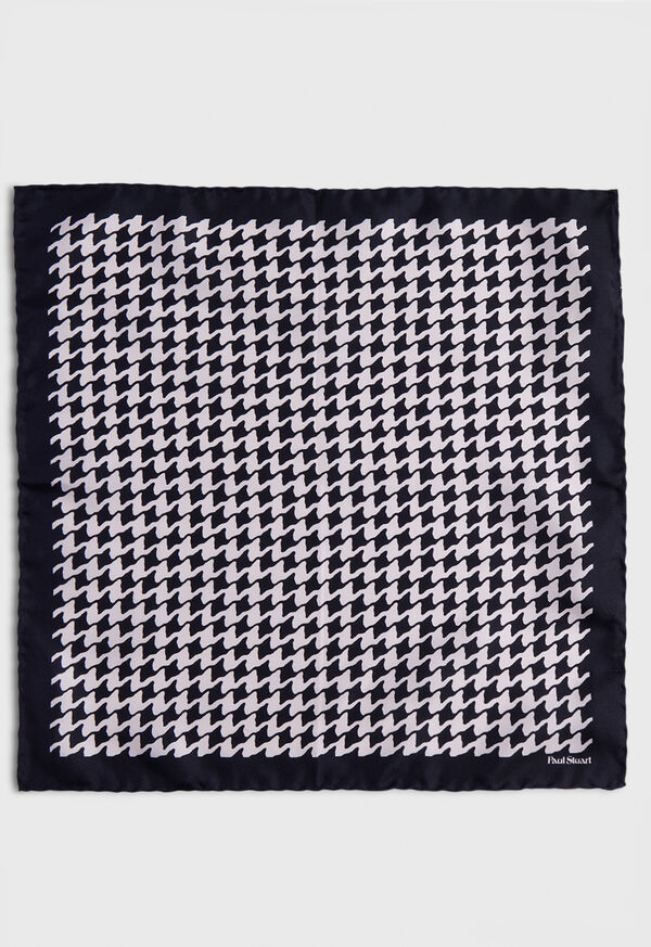 Paul Stuart Houndstooth Silk Pocket Square, image 2