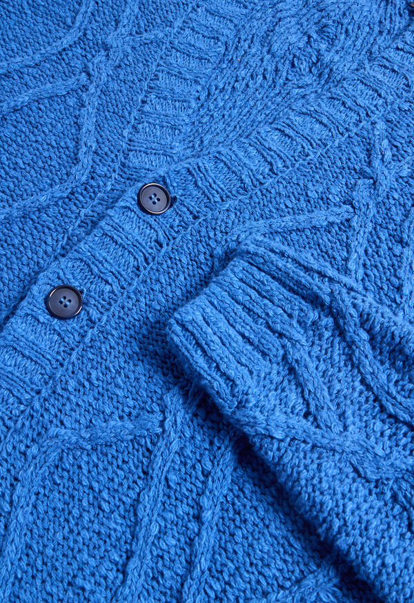 Paul Stuart Open Weave Diamond Cardigan, image 5