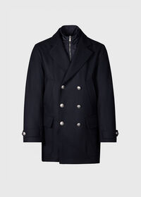 Paul Stuart Double Breasted Wool Coat & Detachable Jacket, thumbnail 1