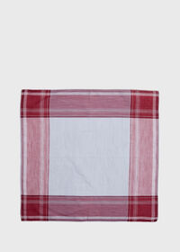 Paul Stuart Two Tone Satin Check Pocket Square, thumbnail 2