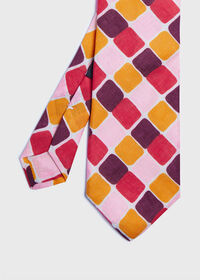 Paul Stuart Printed Curved Squares Tie, thumbnail 1