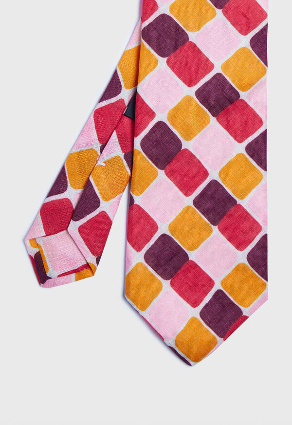 Paul Stuart Printed Curved Squares Tie, image 1