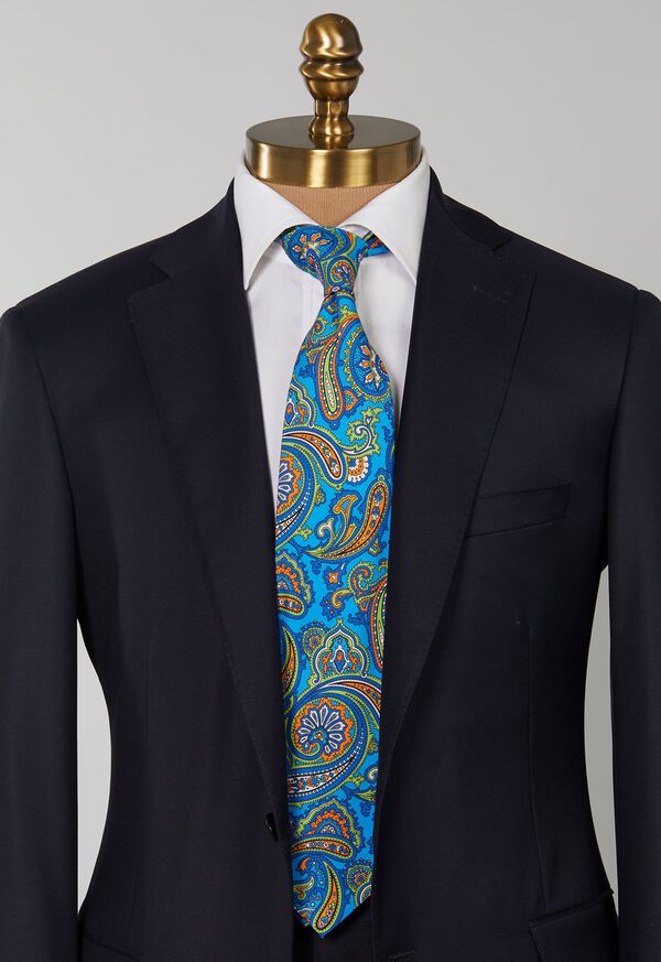 Paul Stuart Bright Paisley Tie, image 2