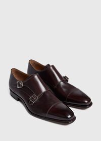 Paul Stuart Monza Leather Double Monk Strap, thumbnail 3