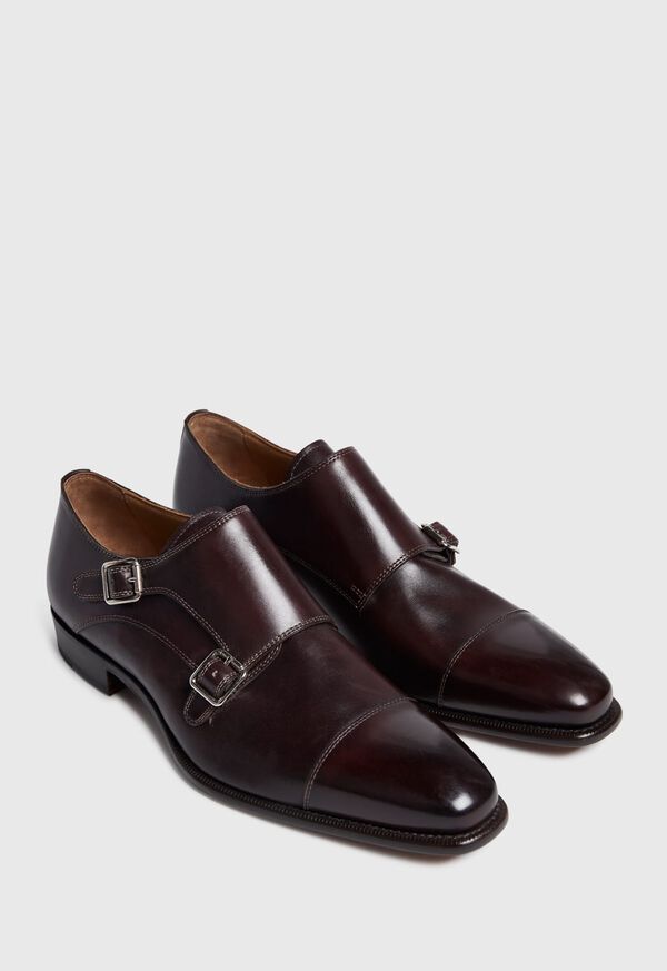 Paul Stuart Monza Leather Double Monk Strap, image 3