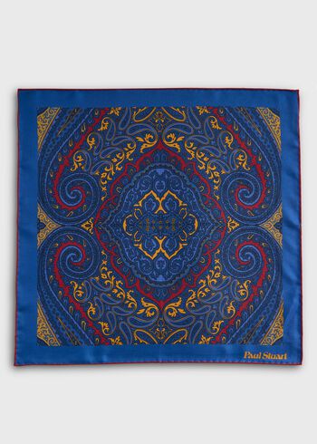 Paul Stuart Geometric Print Pocket Square