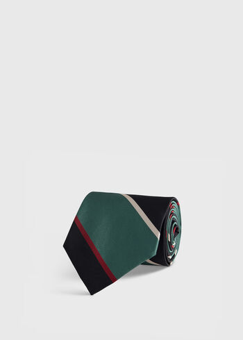 Paul Stuart Multicolor Block Stripe Tie
