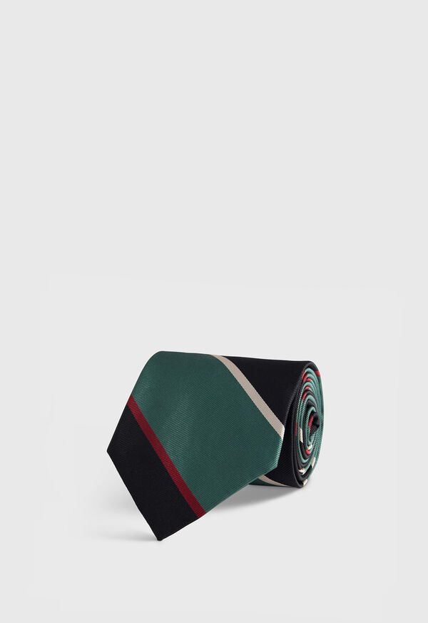 Paul Stuart Multicolor Block Stripe Tie, image 1