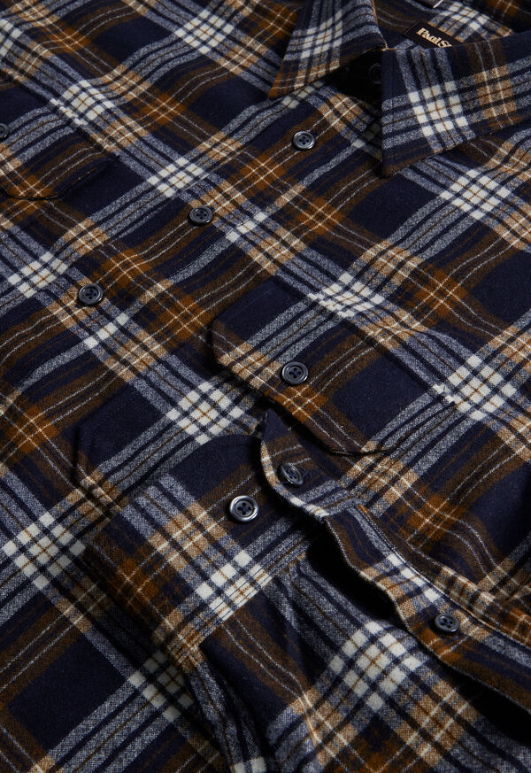 Wool Plaid Overshirt