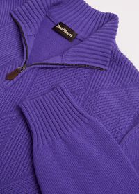 Paul Stuart Cashmere Parquet Stitch Quarter Zip Sweater, thumbnail 2