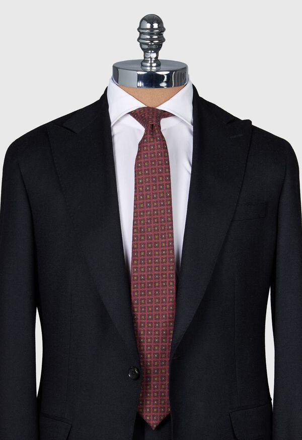 Paul Stuart Foulard Printed Wool Tie, image 2