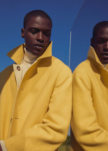 Paul Stuart Reversible Double Face Cashmere Coat