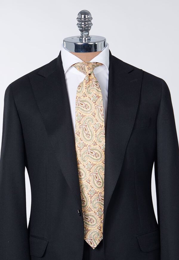 Paul Stuart Printed Linen Paisley Tie, image 2