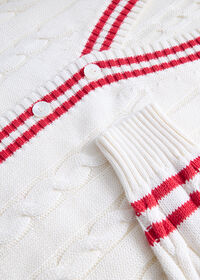 Paul Stuart Cotton Tennis Cardigan, thumbnail 2
