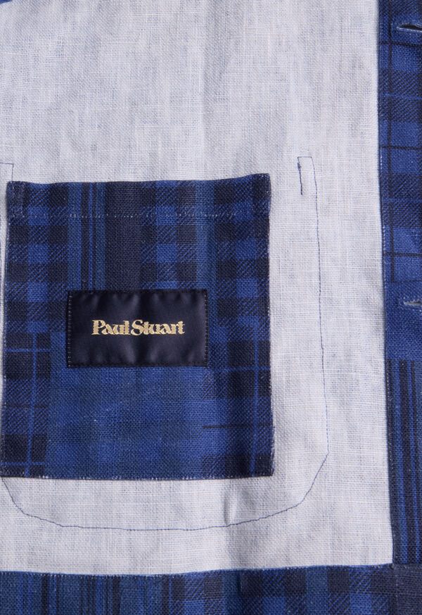 Paul Stuart Patchwork Printed Linen Shirt Jacket, image 3