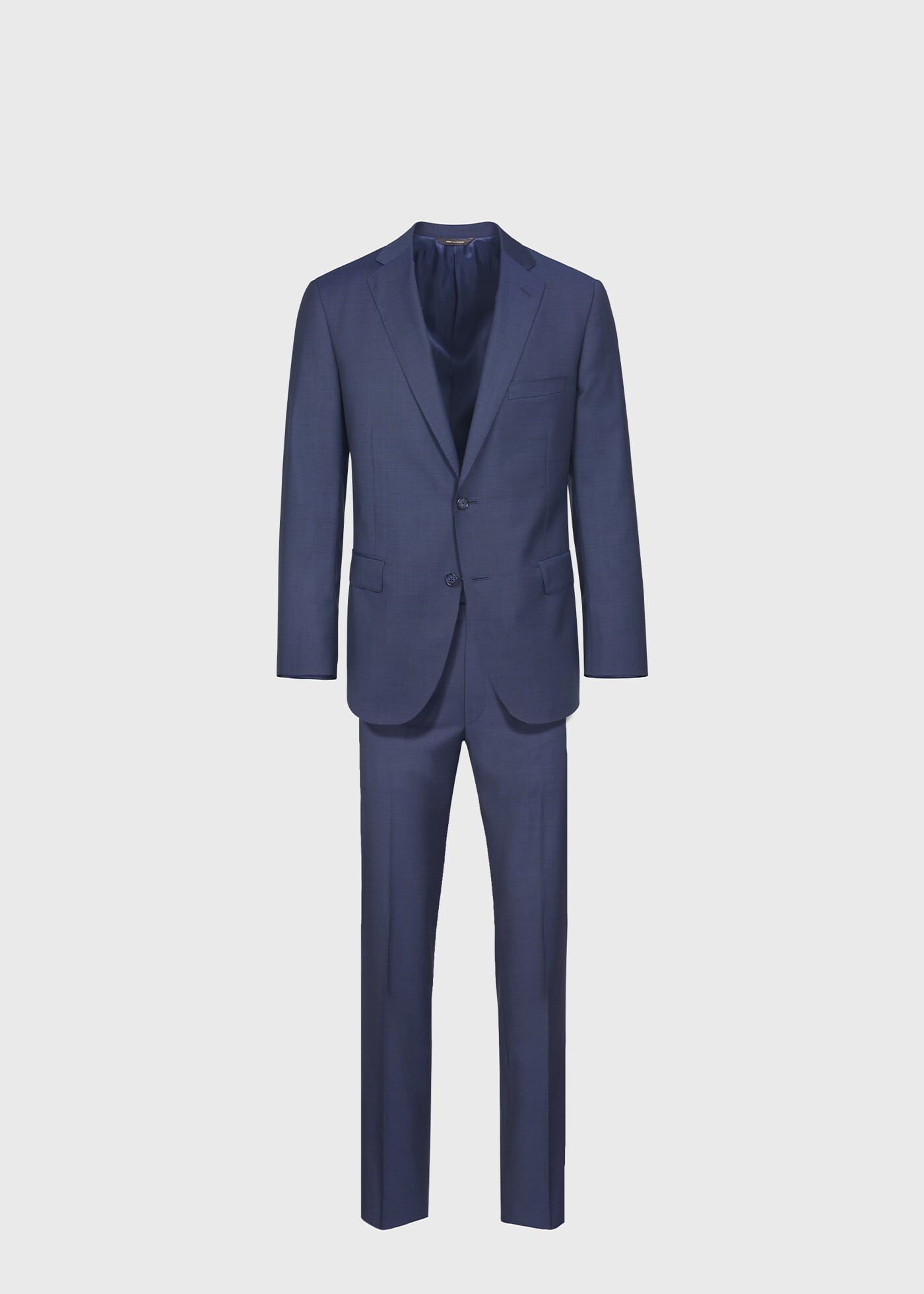 Navy Wool Pindot Suit
