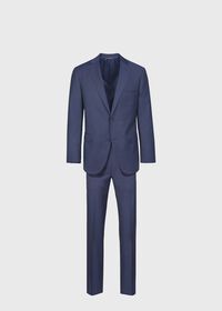 Paul Stuart Navy Wool Pindot Suit, thumbnail 1
