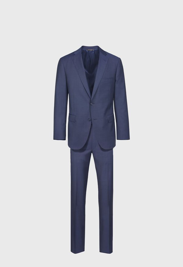 Paul Stuart Navy Wool Pindot Suit, image 1