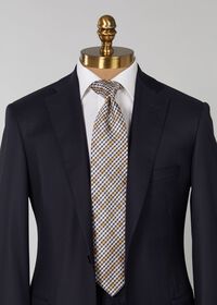 Paul Stuart Woven Silk Multicolor Plaid Tie, thumbnail 2