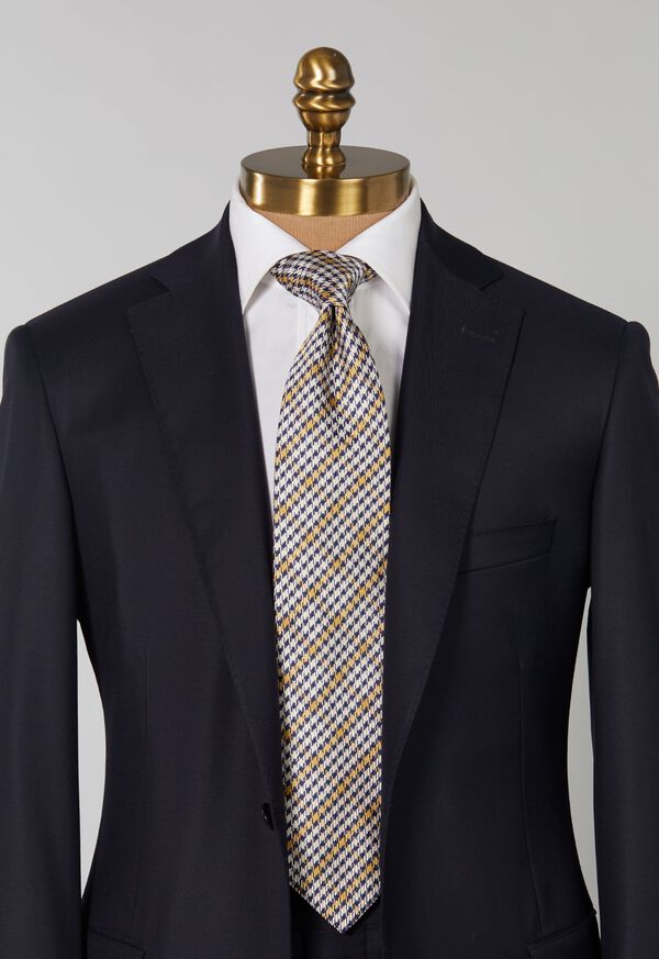 Paul Stuart Woven Silk Multicolor Plaid Tie, image 2