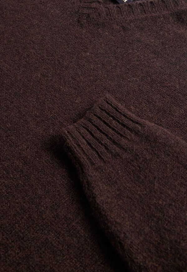 Paul Stuart Shetland Wool V-Neck Sweater, image 5
